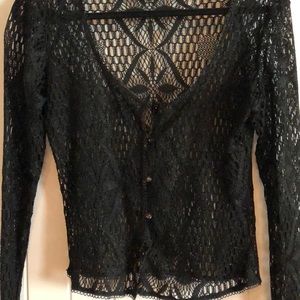 Betsey Johnson vintage lace cardigan